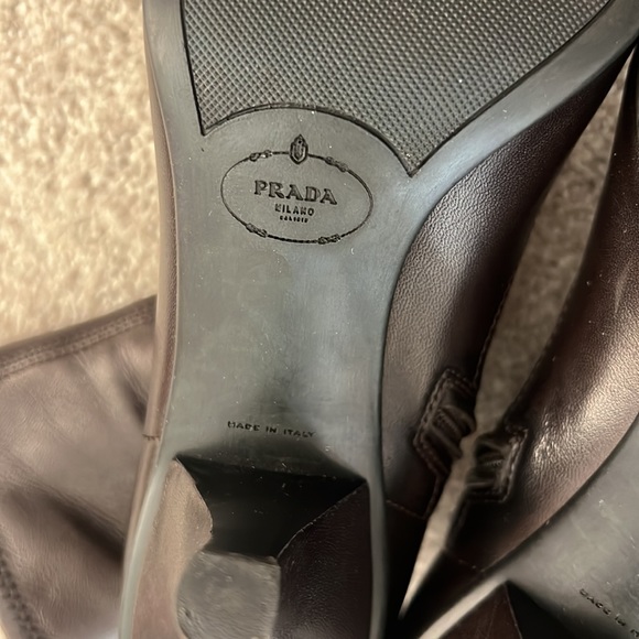 Prada Calzature Donna Leather Ankle Boot - Picture 7 of 9